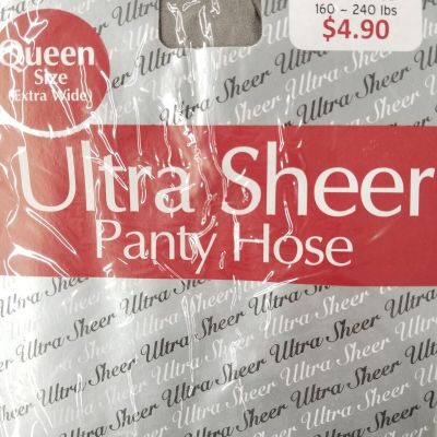 6 Packs Ultra Sheer Pantyhose 100perc Nylon Stocking Queen Size Silver Gray